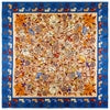 Foulard motifs floraux animaliers