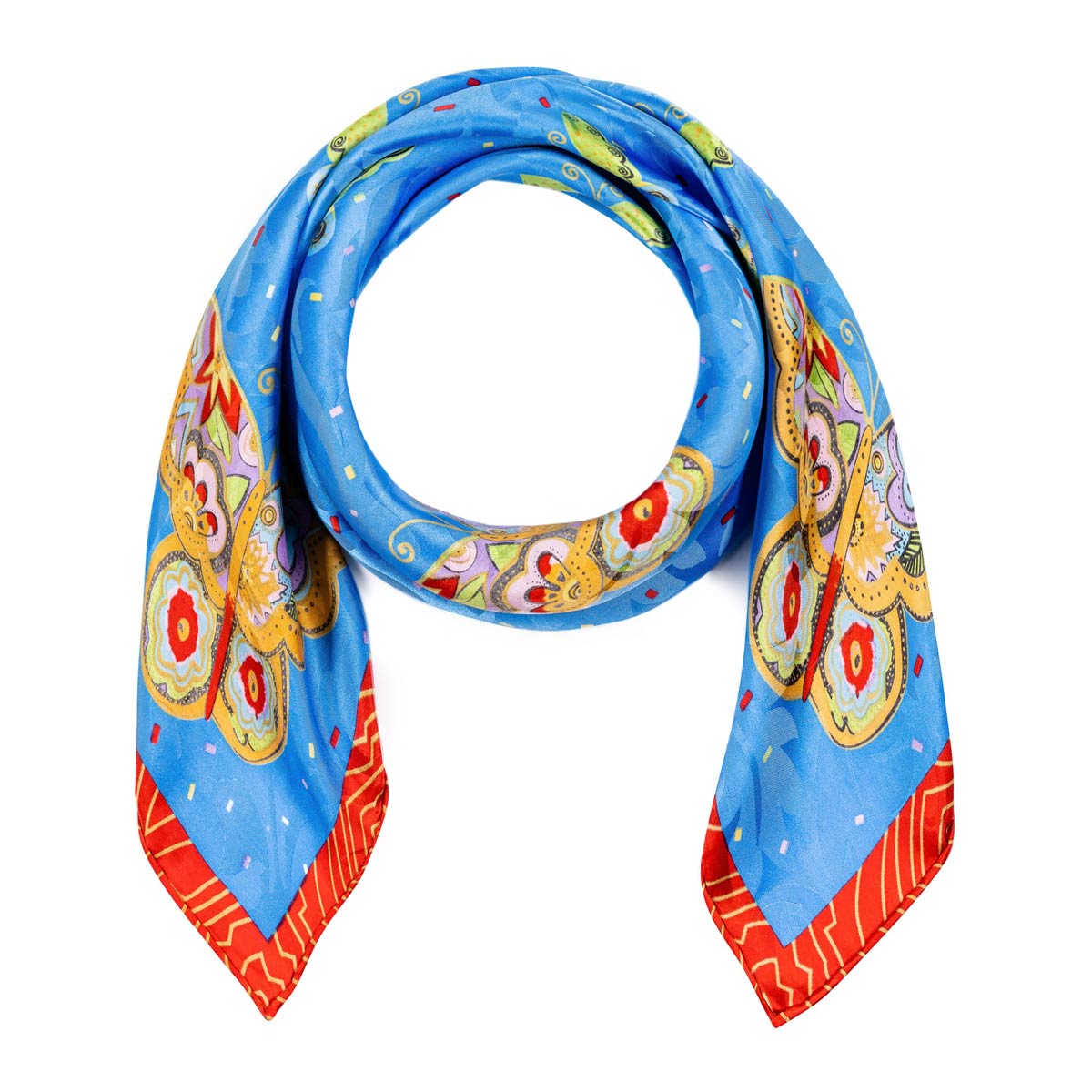 Foulard motifs papillons